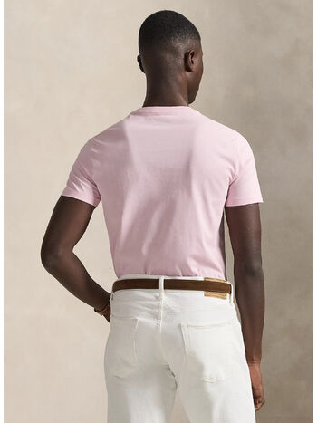 T-SHIRT IN JERSEY CUSTOM SLIM-FIT, GARDEN PINK/C1730, small