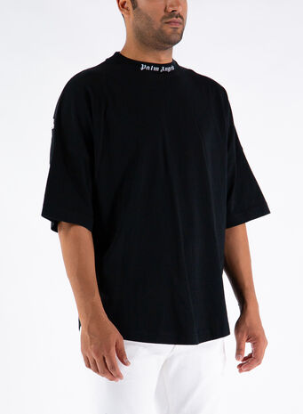 T-SHIRT CLASSIC LOGO OVER TEE, 1001BLACKWHITE, small