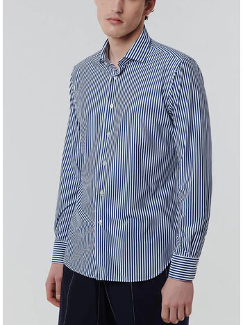 CAMICIA A RIGHE COLLO FRANCESE, 006, small