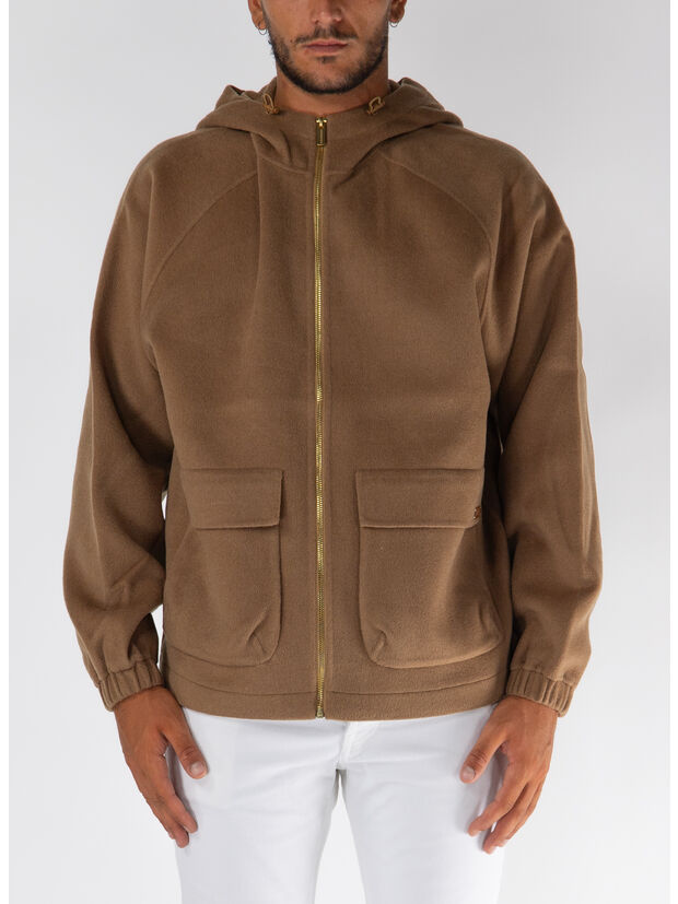 GIUBBOTTO LA VESTE A CAPUCHE LAINE, CL CAMEL, large