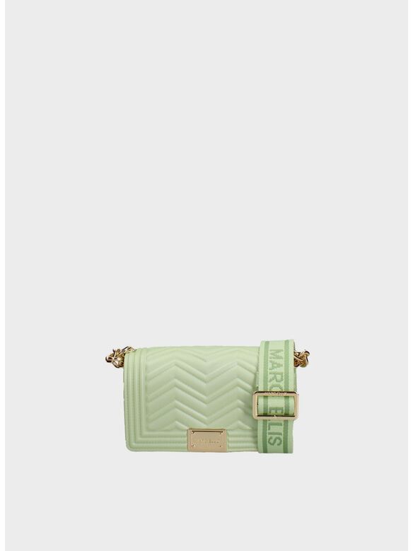 BORSA FLAT WAVE XS, SGL SOFTGREEN/LIGHTGOL, medium