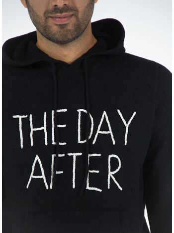 MAGLIONE JAKE CON CAPPUCCIO, 00 BLACK, small