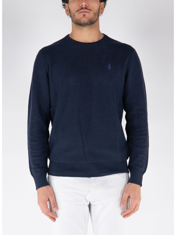 MAGLIONE MINI LOGO, NAVY HTR, medium