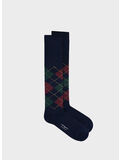 CALZA ARGYLE UNISEX, 0328 BLU / BORDEAUX, thumb