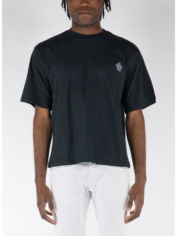 T-SHIRT CON STAMPA, 110 BLACK, small