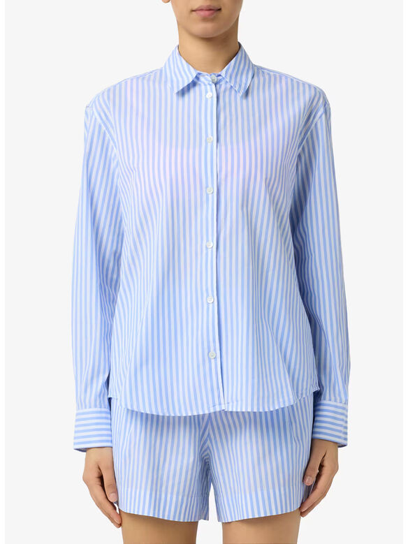CAMICIA MEREDITH, 01405L COTTON SB STRIPES V 31 EMB, medium