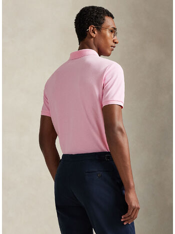 POLO IN PIQU&Eacute; STRETCH CUSTOM, CARMEL PINK/C7532, small