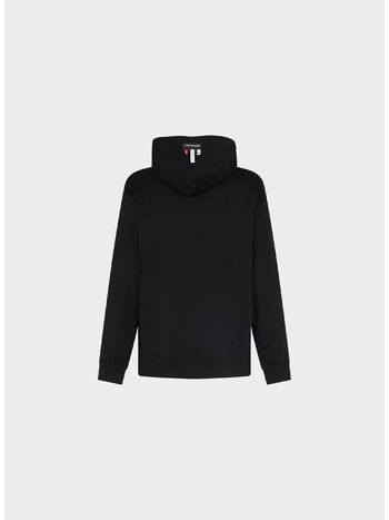 FELPA HOODIE ROCK SKULL GRAPHIC, BLACK, small