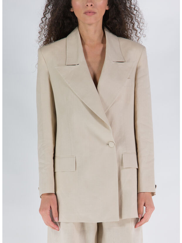 GIACCA THE BLAZER LINUME, SAND, large