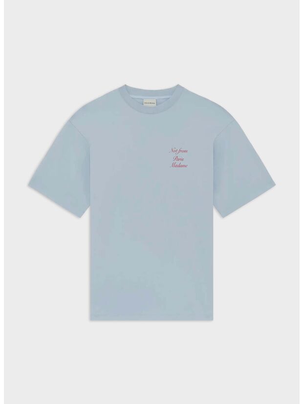 T-SHIRT SLOGAN CALLIGRAPHY, LIGHT BLUE, large