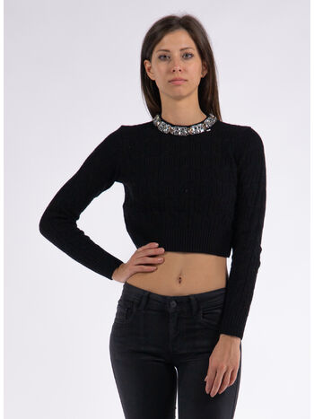 MAGLIA TRICOT, 110 NERO, small