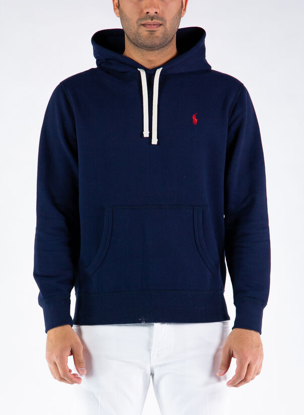 FELPA CON CAPPUCCIO FLEECE, CRUISENAVY, large
