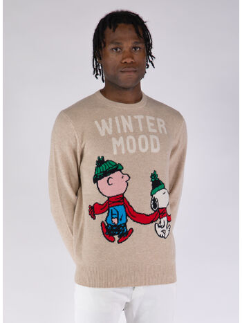 MAGLIONE HERON CHARLIE SNOOPY MOOD, 09770E BEIGE, small