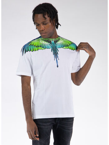 T-SHIRT ICON WINGS BASIC, 0150 WHITE LIGHT GREEN, small