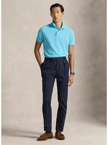 POLO IN PIQU&Eacute; SLIM-FIT, PERFECT TURQUOISE/C2240, small
