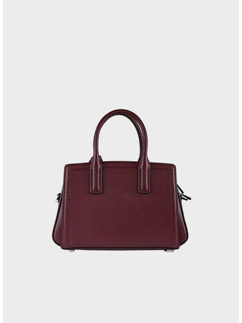 BORSA A TRACOLLA LAILA EXTRA SMALL IN PELLE COLORBLOCK, 610 OXBLOOD, small