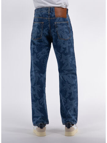 JEANS PALMITY STAMPA ALL OVER DENIM, 4540 BLUE LIGHT, small