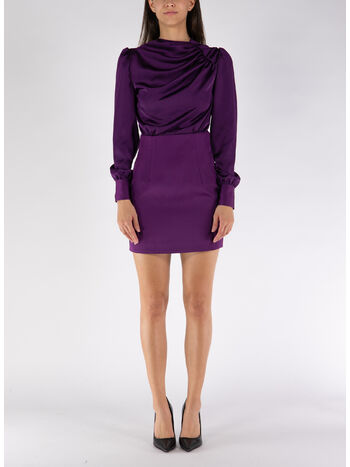 ABITO THE DALIA DOUBLE, AUBERGINE, small