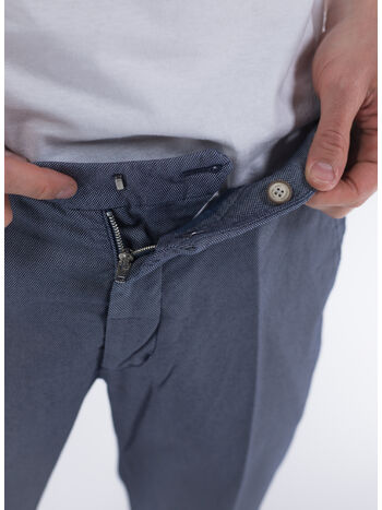 PANTALONE CHINO CON TASCHE AMERICANE, 4017 BLU AVION, small