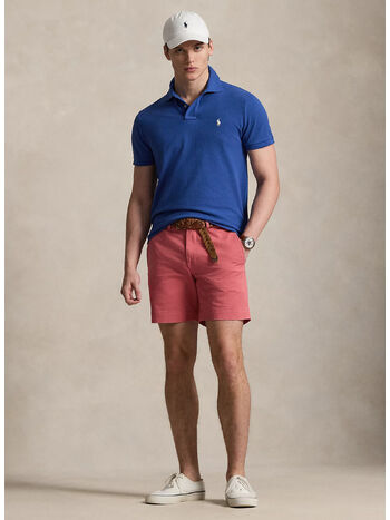 POLO IN PIQU&Eacute;, DUSTY AZURE/CREAM PP, small