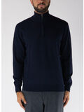 MAGLIONE A COLLO ALTO CON MEZZA ZIP, W6K5.00038 BLU, thumb