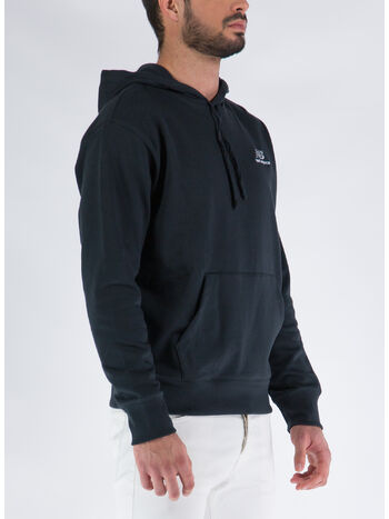 FELPA UNI-SSENTIALS HOODIE UNISEX, BK BLACK, small