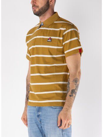POLO A RIGHE IN JERSEY, 225 KHAKI, small