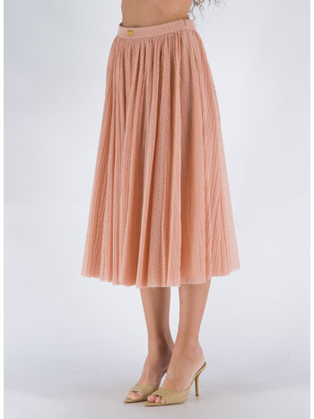 GONNA IN TULLE FLOCCATO, 181 CARNE, small