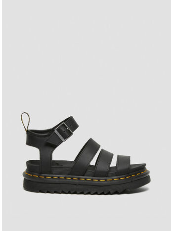SANDALI DI PELLE CON CINTURINO BLAIRE, BLACK, small