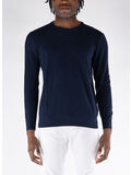 MAGLIONE GIROCOLLO, 38 BLU, thumb