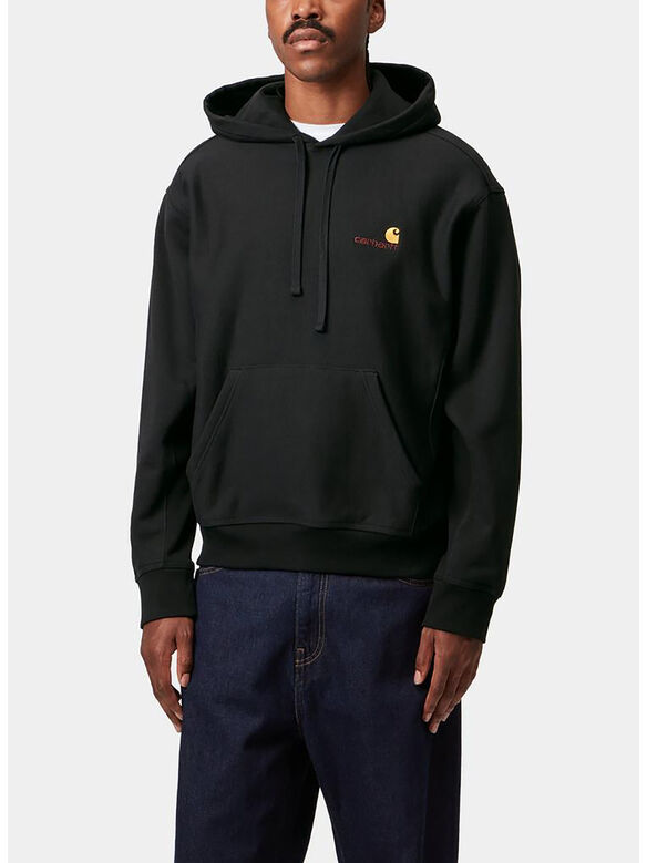 FELPA HOODIE AMERICAN SCRIPT, 89XX BLACK, medium