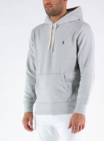 FELPA CON CAPPUCCIO FLEECE, ANDOVERHEATHER, small