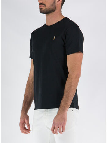 T-SHIRT CON LOGO, POLO BLACK, small