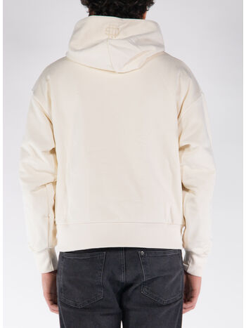 FELPA HOODIE DOUBLE LAYER, GW018 HEAVY CREAM, small