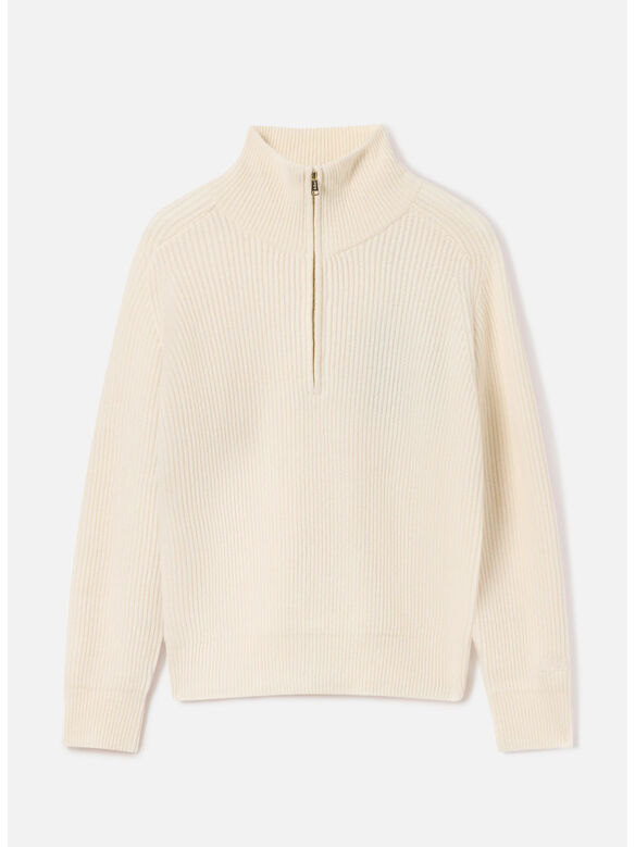 MAGLIONE ISALYN WOOL, 00023M 10 OFF WHITE, medium