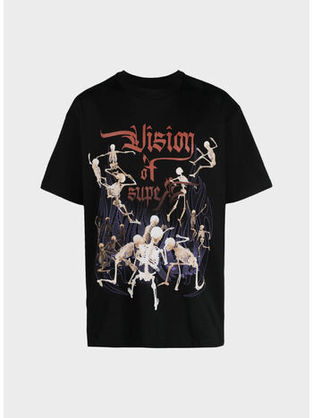 T-SHIRT ROCK SKULL GRAPHIC, BLACK, small