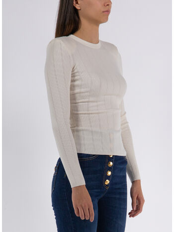 PULLOVER IN LYOCELL A COSTE, 193 BURRO, small