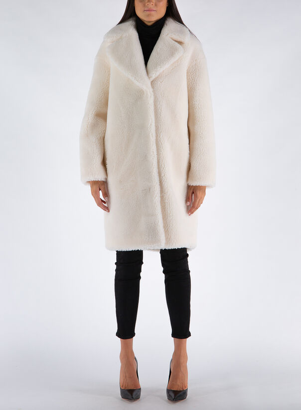 CAPPOTTO CAMILLE COCOON COAT, 90000WHITE, large