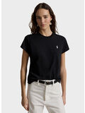 T-SHIRT LOGO RICAMATO, POLO BLACK, thumb