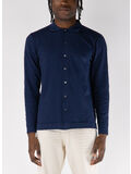 CAMICIA IN MAGLIA A MANICHE LUNGHE, 799 BLU NAVY, thumb
