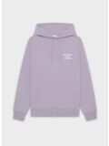 FELPA HOODIE SLOGAN, LAVANDER, thumb