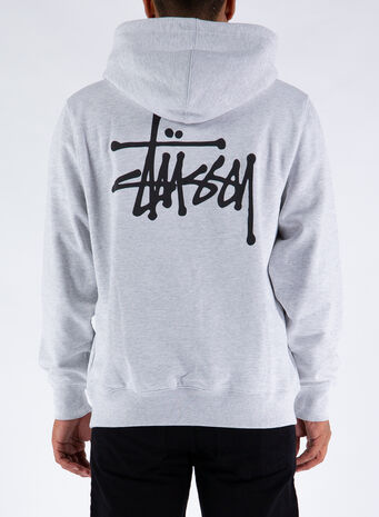 FELPA BASIC STUSSY, ASHHEATHER, small