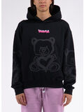 FELPA HOODIE BEAR, NERO, thumb