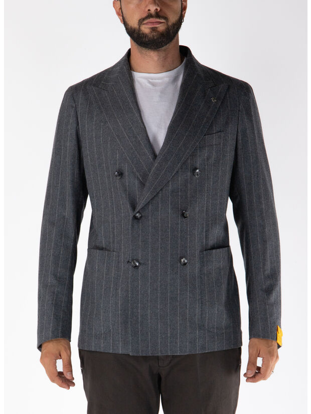 GIACCA DOPPIOPETTO MONTECARLO, 352 GRIGIO/SILVER, large
