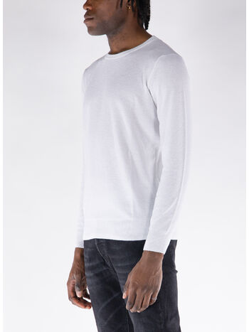 MAGLIONE GIROCOLLO, 01 BIANCO, small