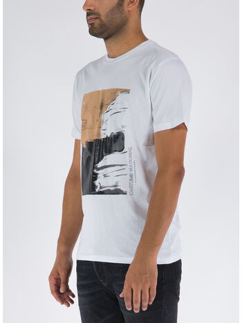 T-SHIRT CON STAMPA, BIANCO, small