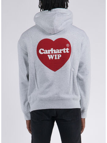 FELPA HEART SWEAT, 482XX ASH HEATHER, small