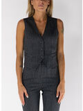 GILET MONOPETTO GESSATO, DARK GREY, thumb