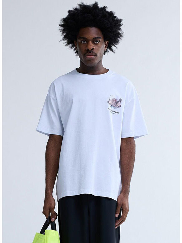 T-SHIRT TROPICAL, WHITE, medium