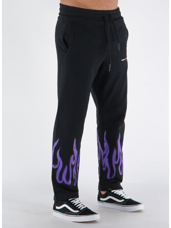 PANTALONE SPRAY FLAMES, BLACKPURPLE, small